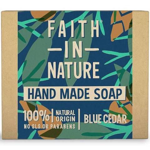 Faith-In-Nature Natural Blue Cedar Soap Bar 100g
