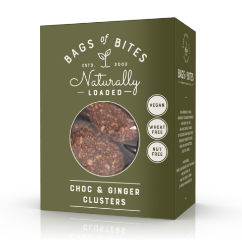Bag Of Bites - Naturally Loaded Choc & Ginger Clusters 250g