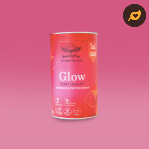 GLOW Soaring Free Organic Superfood Protein Shake (Berry Delight) - 250g & 500g