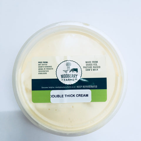 Mooberry Farms Fresh Double thick Cream:  200ml