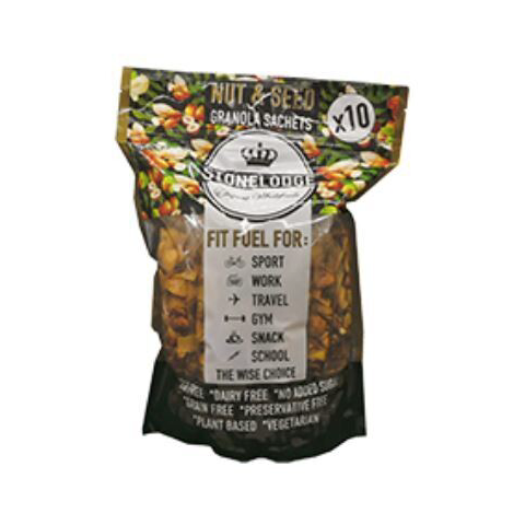 Stonelodge Nut & Seed Granola Sachet Pack - 10 x 30g