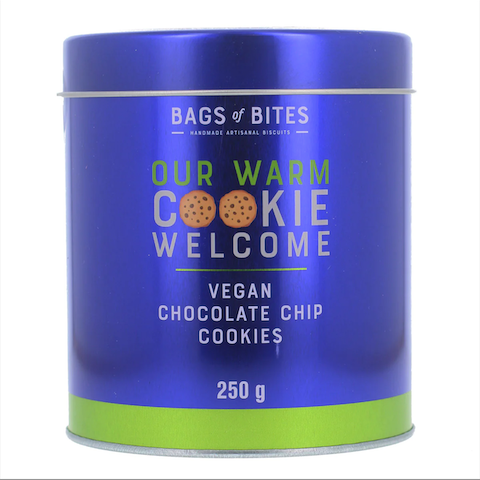 Bag Of Bites Vegan Chocolate Chip Cookies Tin 250g