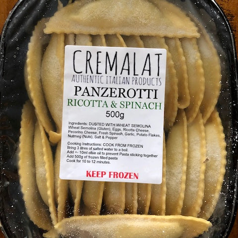 Cremalat PANZEROTTI Ricotta & Spinach 500g - Keep Frozen