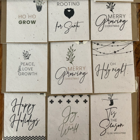 Growing Paper Christmas Card - Each