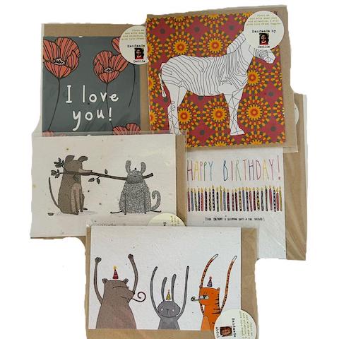 Growing Paper Greeting Cards - Each (various)