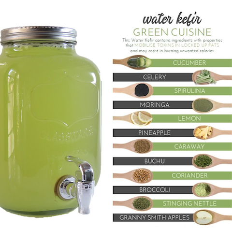 Jaciana Foods Water Kefir REFILL - GREEN CUISINE 500ml & 1L