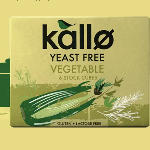 Kallo Yeast Free Vegetable Stock Cubes 66g
