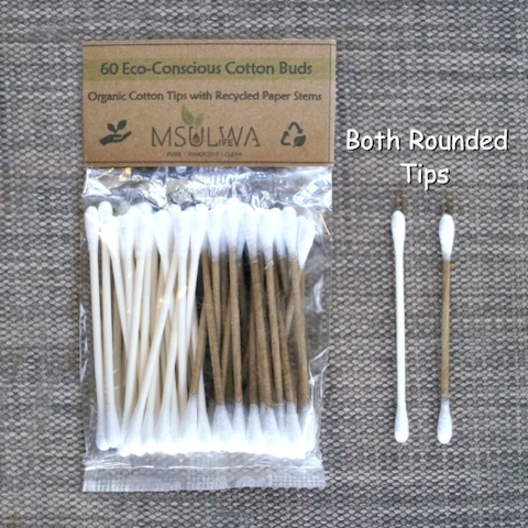 Msulwa Life's Cotton Buds (Organic Tips & Recycled Paper Stems) - 60