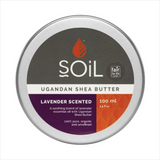 SOiL Organic Lavender Scented Ugandan Shea Butter: 100ml