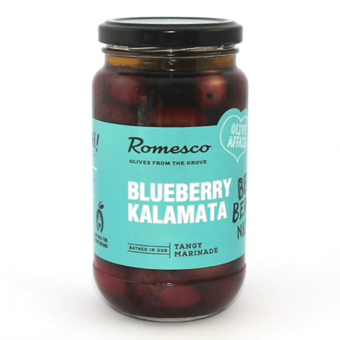 Romesco Kalamata Blueberry Marinating Olives 380g