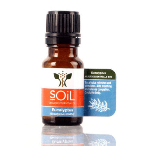 SOiL Organic Eucalyptus Essential Oil (Eucalyptus Smithii): 10ml