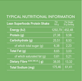 LEAN Soaring Free Organic Superfood Protein Shake (Green Alkaliser) - 250g & 500g