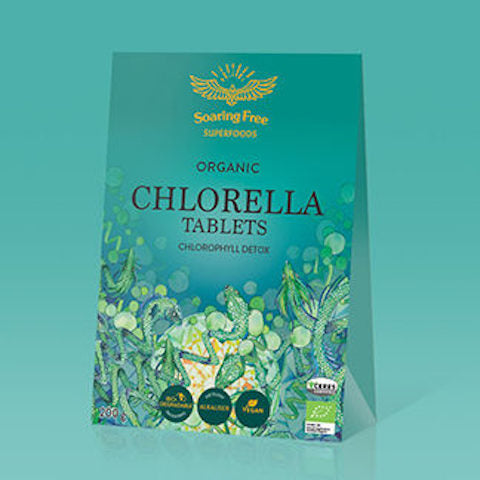 Soaring Free Organic Chlorella Tablets - 100g, 500 tablets